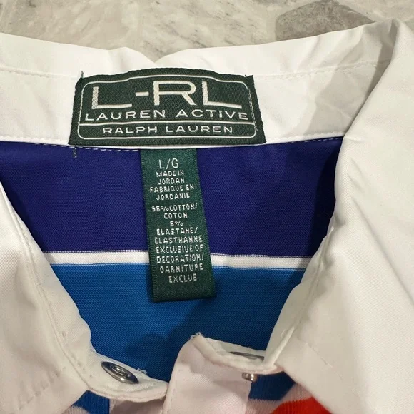 Women’s vintage LRL Lauren Active Ralph Lauren striped tank - Picture 7 of 8